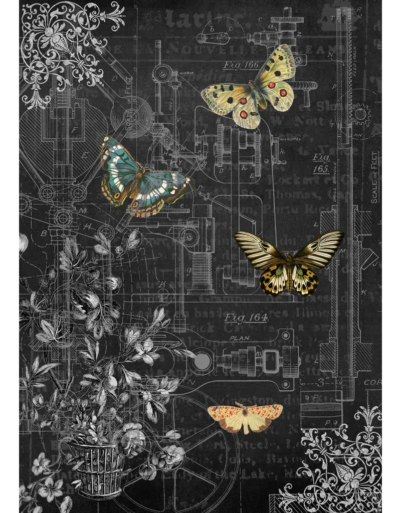 Decoupage Queen Mechanical Butterflies I