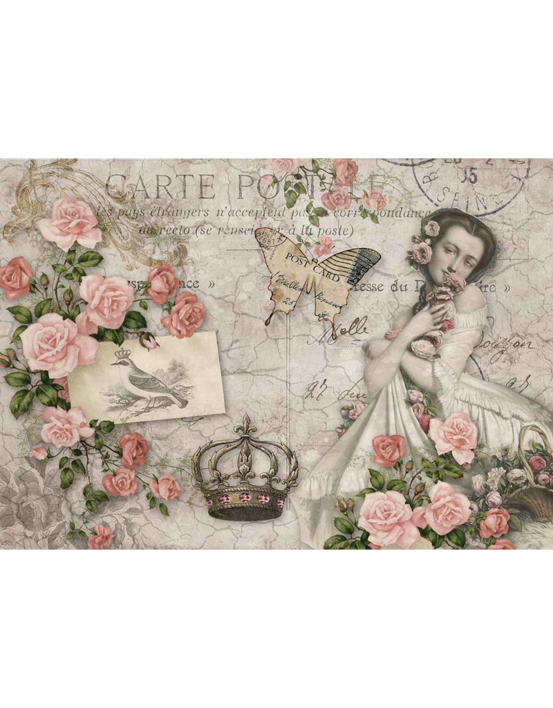 Decoupage Queen Rosie's Postcard