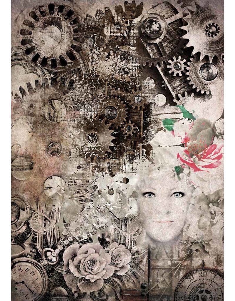 Decoupage Queen Steampunk Portrait