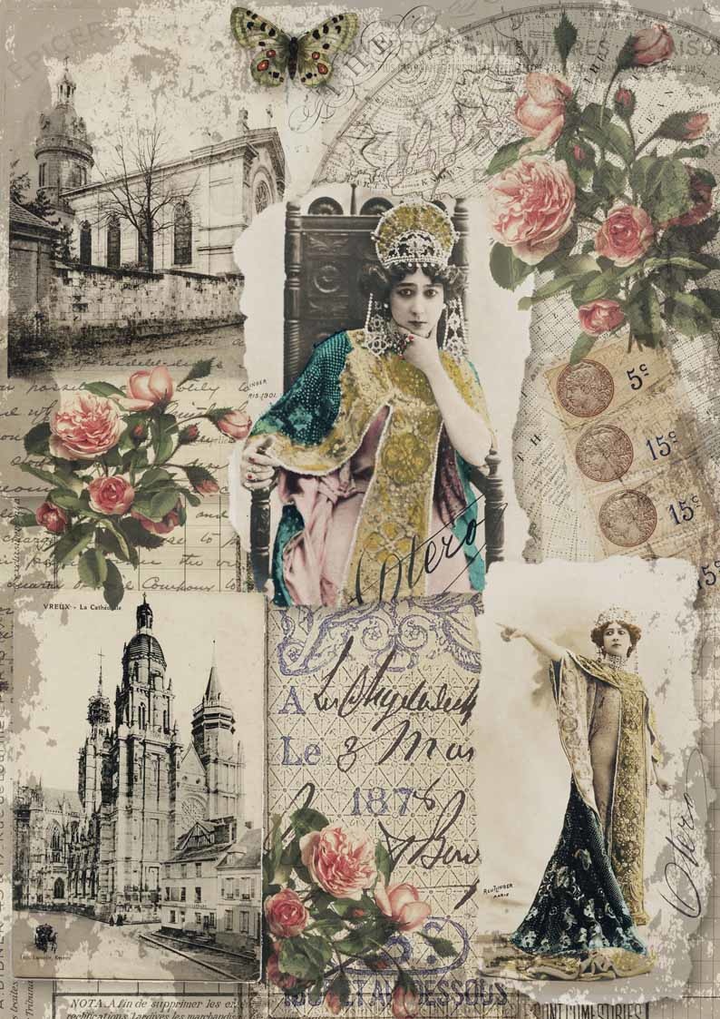 Decoupage Queen Caroline
