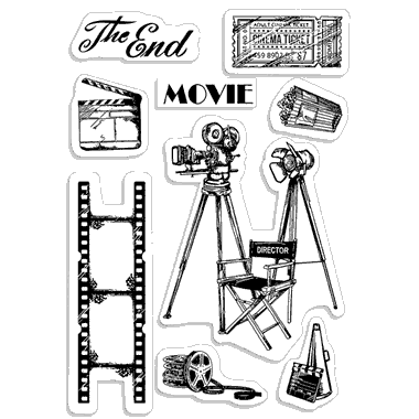 Ciao Bella Clear Stamp Set 4"x6" The Director