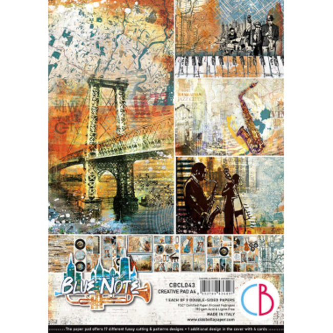 Ciao Bella Blue Note Creative Pad A4 9/Pkg