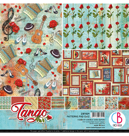 Ciao Bella Tango Patterns Pad 12"x12" 8/Pkg