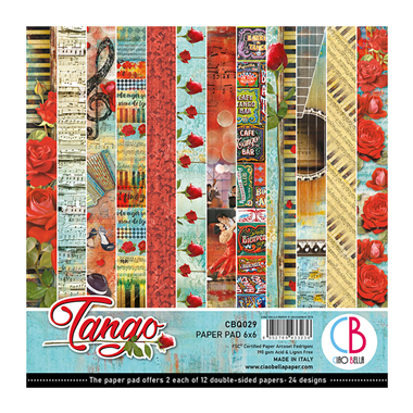 Ciao Bella Tango Paper Pad 6"x6" 24/Pkg