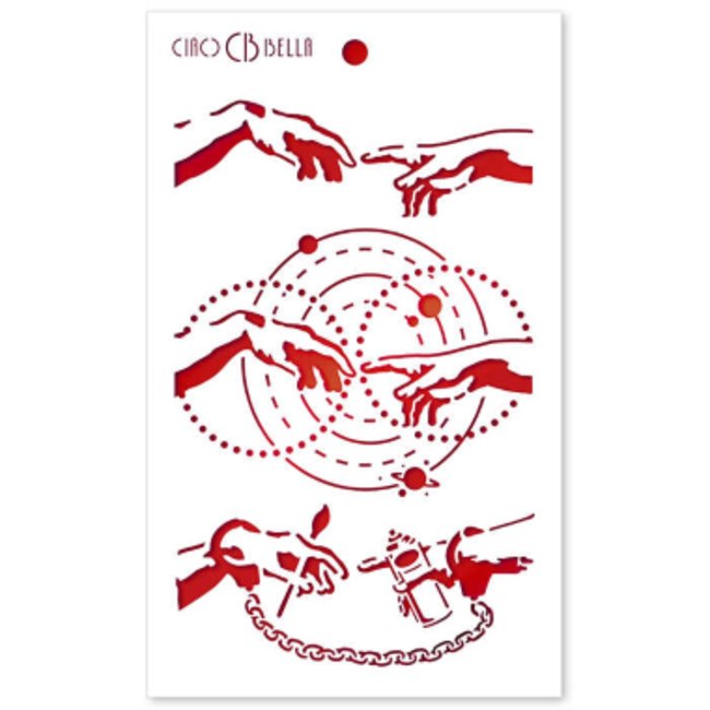 Ciao Bella Texture Stencil 5"x8" Uncuff the Art