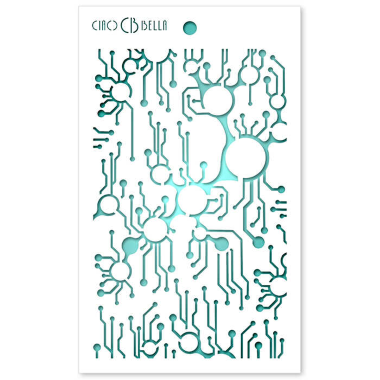 Ciao Bella Texture Stencil 5"x8" Metro