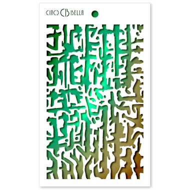 Ciao Bella Texture Stencil 5"x8" Abstract Lines