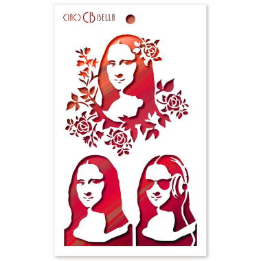 Ciao Bella Texture Stencil 5"x8" Monnalisa