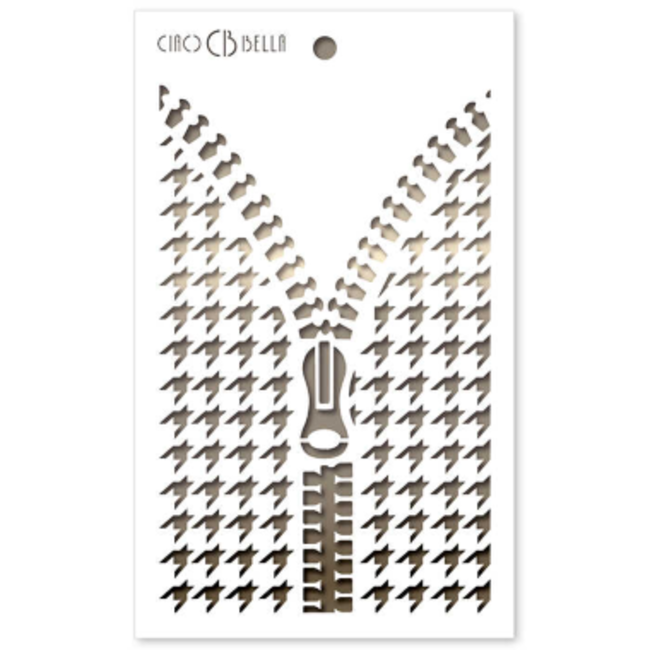 Ciao Bella Texture Stencil 5"x8" Open Zip