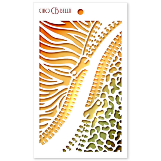 Ciao Bella Texture Stencil 5"x8" Double Zip