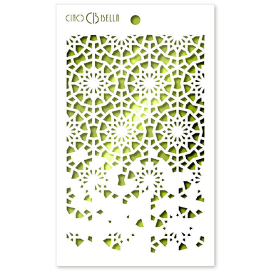 Ciao Bella Texture Stencil 5"x8" Twelve Points