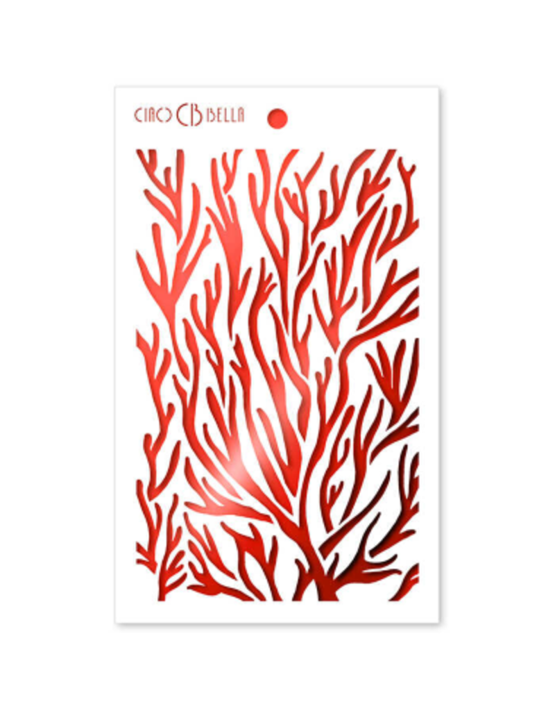 Ciao Bella Texture Stencil 5"x8" Corals