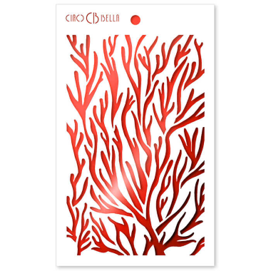 Ciao Bella Texture Stencil 5"x8" Corals