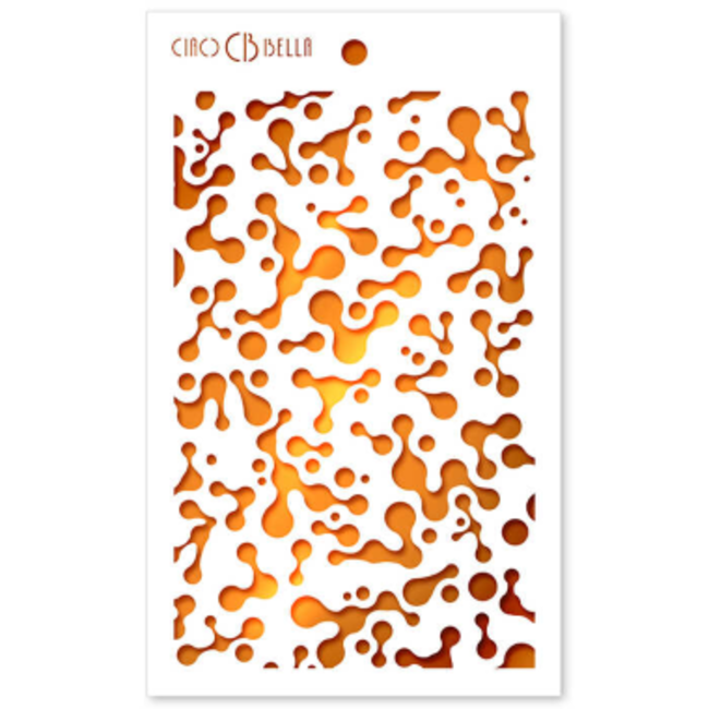 Ciao Bella Texture Stencil 5"x8" Abstract Dots