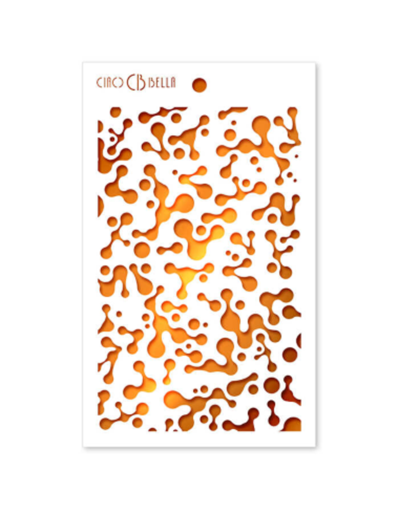 Ciao Bella Texture Stencil 5"x8" Abstract Dots