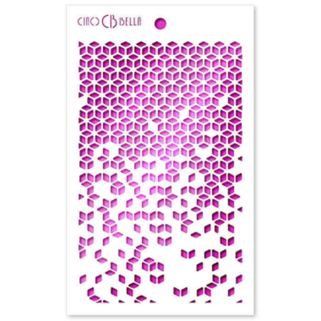 Ciao Bella Texture Stencil 5"x8" Cubes
