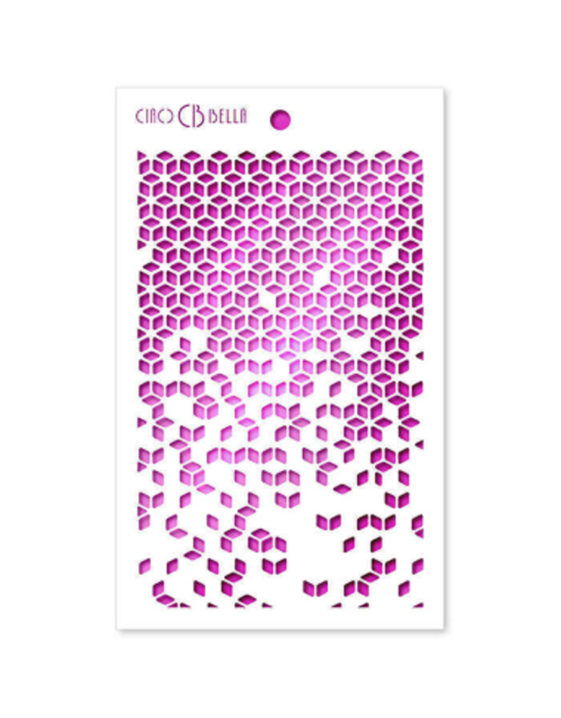 Ciao Bella Texture Stencil 5"x8" Cubes