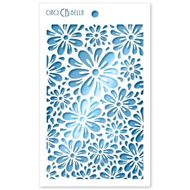 Ciao Bella Texture Stencil 5"x8" Blossom