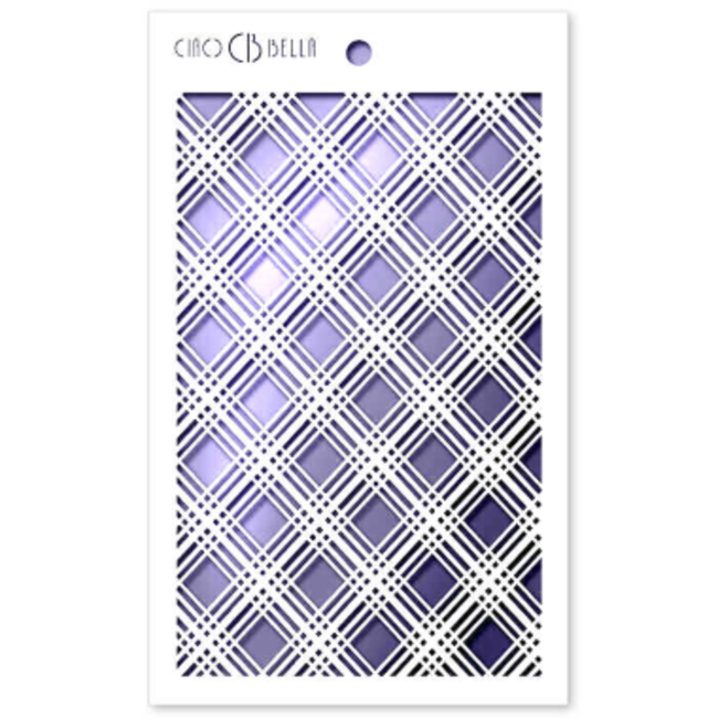 Ciao Bella Texture Stencil 5"x8" Prince of Wales