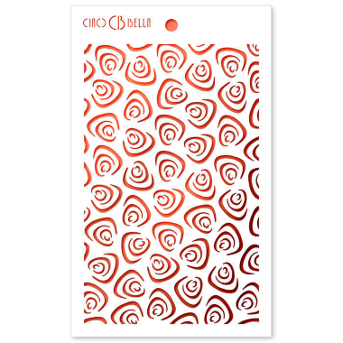 Ciao Bella Texture Stencil 5"x8" Triangles