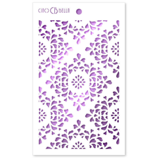 Ciao Bella Texture Stencil 5"x8" Siena