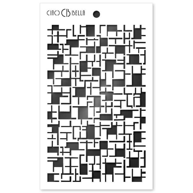 Ciao Bella Texture Stencil 5"x8" Crossword