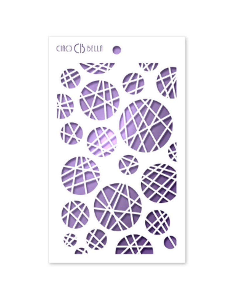 Ciao Bella Texture Stencil 5"x8" Dots & Stripes