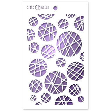 Ciao Bella Texture Stencil 5"x8" Dots & Stripes