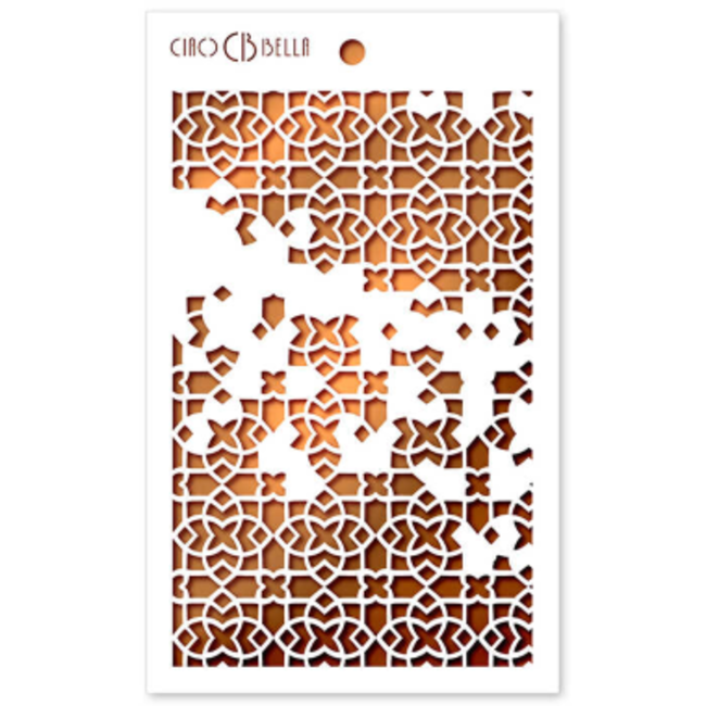 Ciao Bella Texture Stencil 5"x8" Four Points