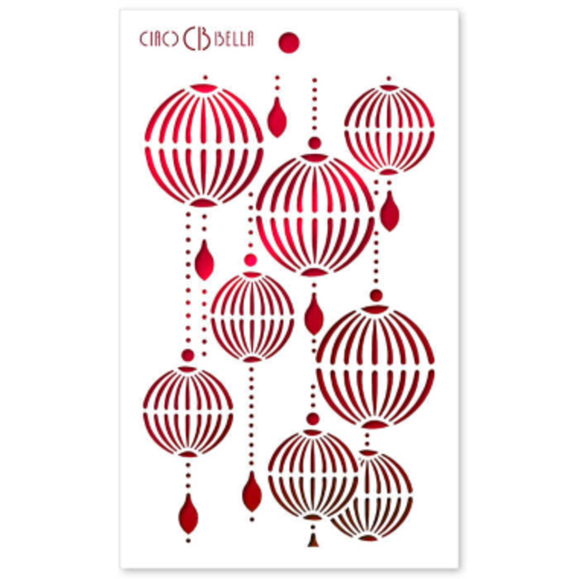 Ciao Bella Texture Stencil 5"x8" Lanterns