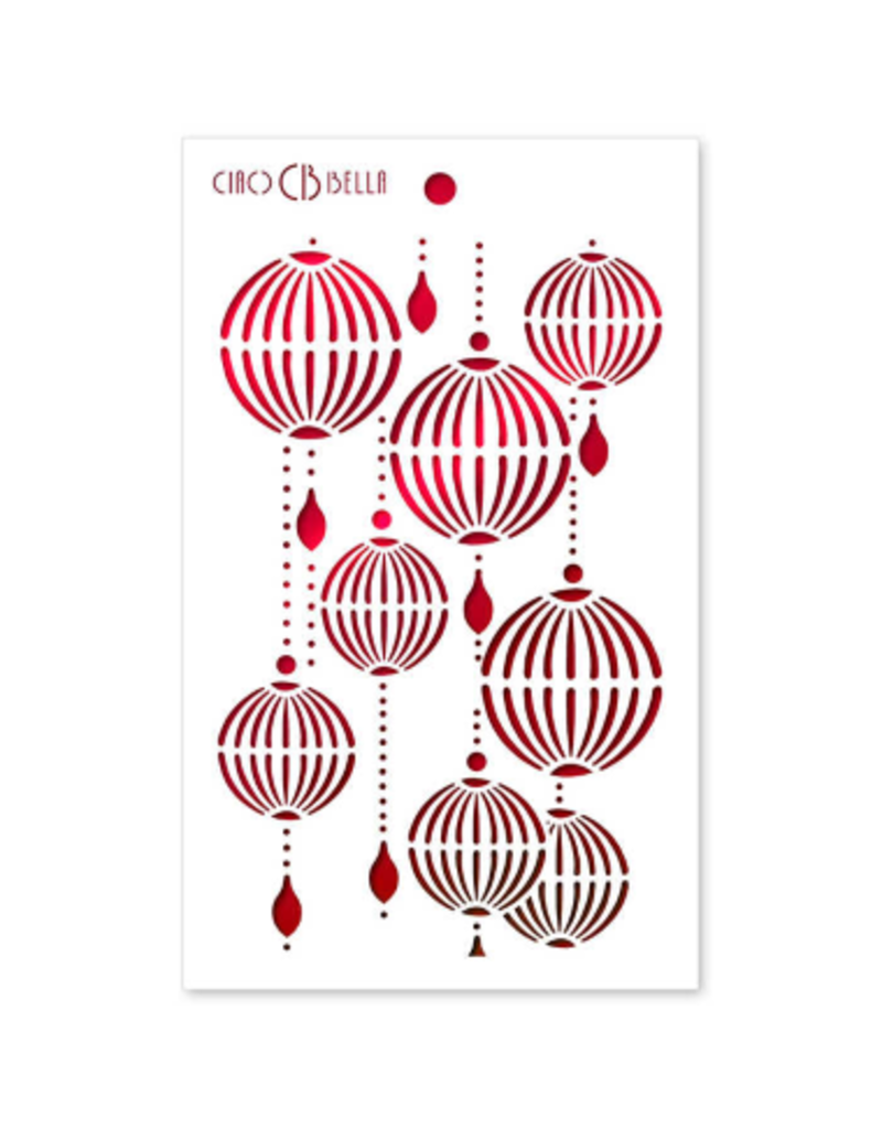 Ciao Bella Texture Stencil 5"x8" Lanterns