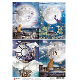 Ciao Bella Rice Paper A4 Moon & Me Cards