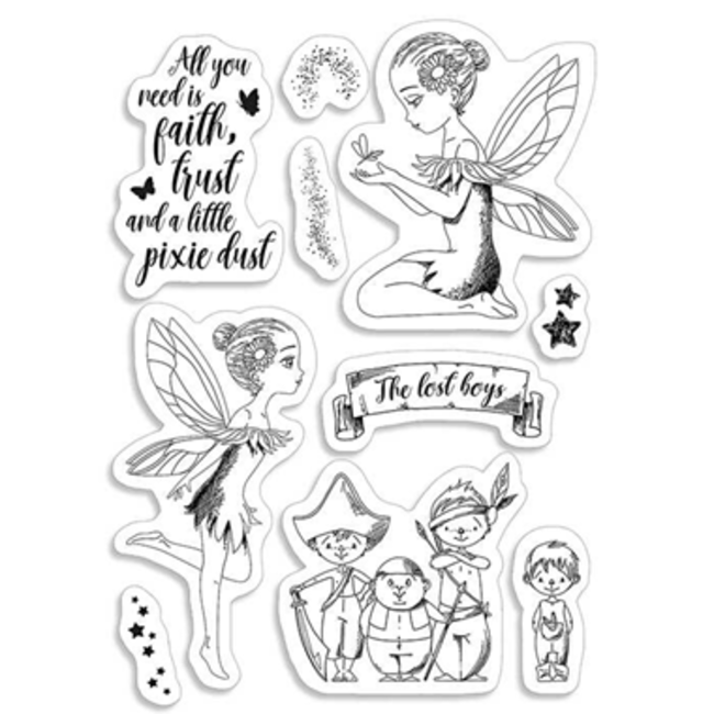 Ciao Bella Clear Stamp Set 4"x6" Tinker Bell & The Lost Boys