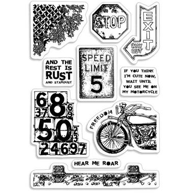 Ciao Bella Clear Stamp Set 4"x6" Speed Limit