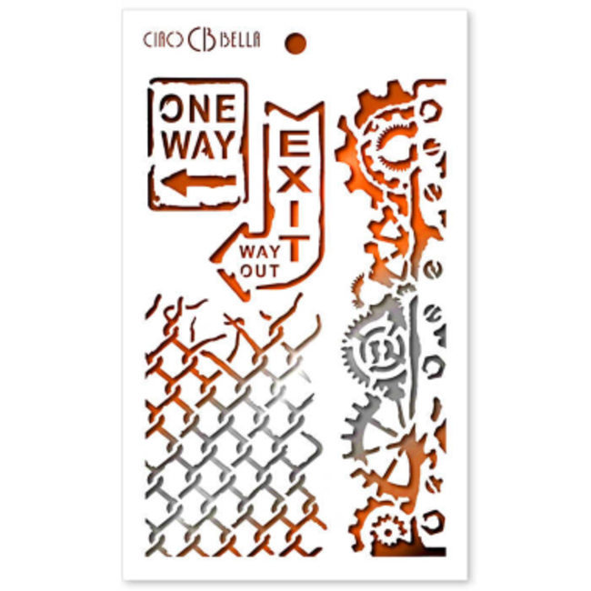 Ciao Bella Texture Stencil 5"x8" One Way
