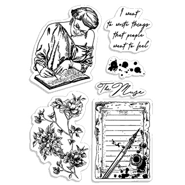 Ciao Bella Clear Stamp Set 4"x6" Muse