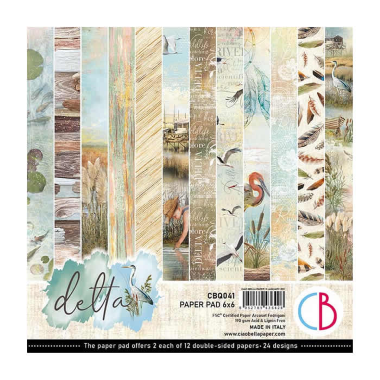 Ciao Bella Delta Paper Pad 6"x6" 24/Pkg