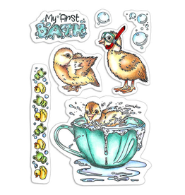 Ciao Bella Clear Stamp Set 4"x6" My First Bath