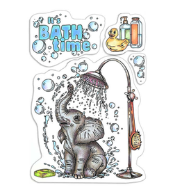 Ciao Bella Clear Stamp Set 4"x6" It's Bath Time