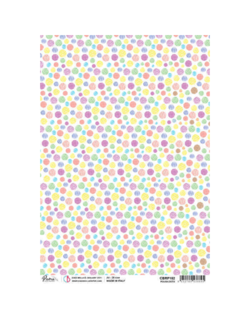 Ciao Bella Rice Paper A4 Polka dots