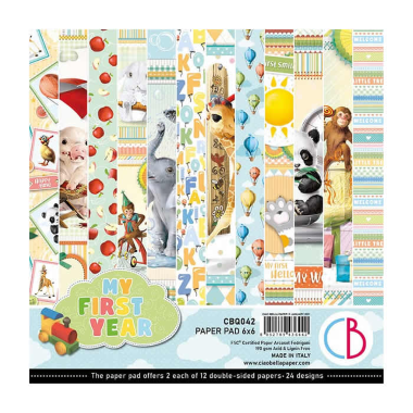 Ciao Bella My First Year Paper Pad 6"x6" 24/Pkg