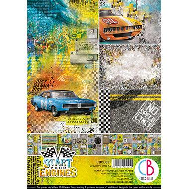Ciao Bella Start your Engines Creative Pad A4 9/Pkg