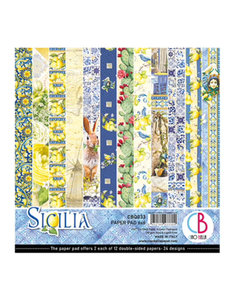 Ciao Bella Sicilia Paper Pad 6"x6" 24/Pkg