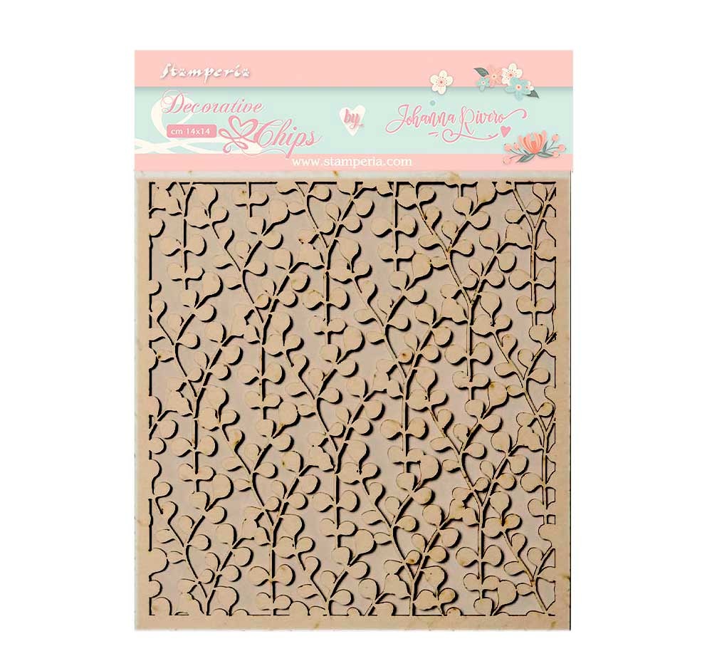 Stamperia Decorative chips 14x14 cm - Circle of Love texture