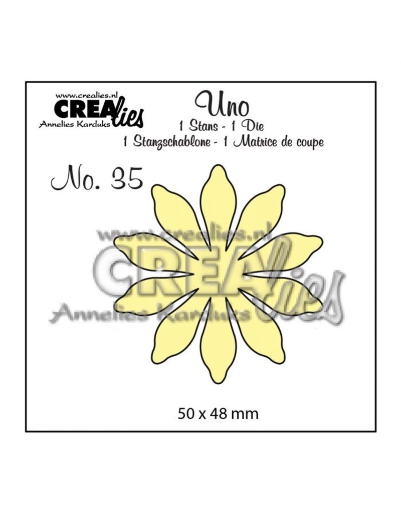 Crealies Crealies • Uno die no.35 Flowers 17