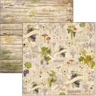 Ciao Bella Grapes and Mushrooms Paper Sheet 12"x12"