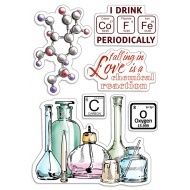 Ciao Bella Clear Stamp Set 4"x6" Chemical Reaction