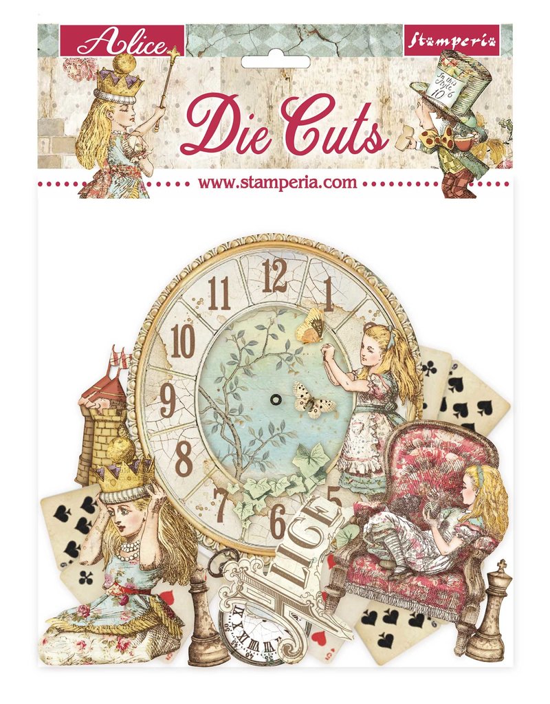 Stamperia Die cuts assorted - Alice through the looking glass