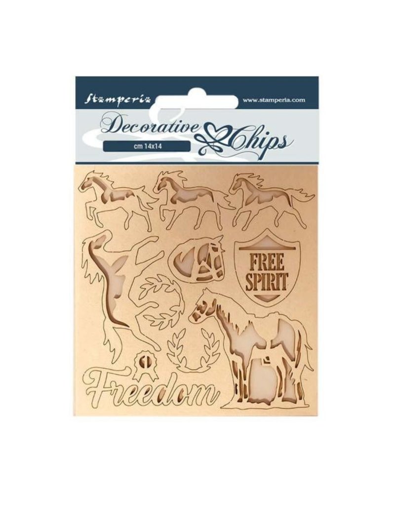 Stamperia Decorative chips 14x14 Freedom