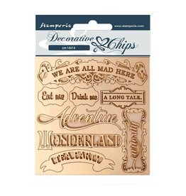 Stamperia Decorative chips 14x14 cm - Alice frames